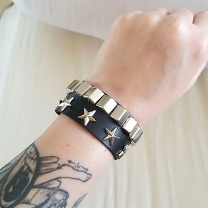Star and studded bracelet cuff